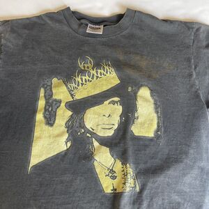 Vtg Aerosmith Nine Lives Tour T Shirt Men Sz XL 1997 Steven Tyler Distressed